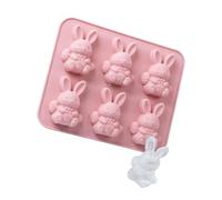 Holiday Themed Rabbits Ice Cubes Tray Flexible Silicone Molds Ideal for Easter Gatherings and Cold Drink Permanent Elastomer Ice Tray