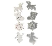 Holiday Themed Silicone Molds Creative Christmas Figurines Silicone Molds Flexible Mold for Hanging Decoration Unique Hanging Pendant