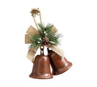 Holiday Toll Set Of 2 Displaying Dynamic Sustainable Ideal For Entrances Coronets And Party Donations Metal Christmas Hanging Bells