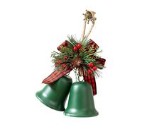 Holiday Toll Set Of 2 Displaying Dynamic Sustainable Ideal For Entrances Coronets And Party Donations Metal Christmas Hanging Bells