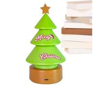 Holiday Tree Lamp - Acrylic Light, Decorative Floor | Compact Christmas with Soft Lighting, Ideal for Office Hallway Bedroom School Room Bathroom or