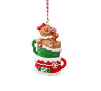 Holiday Tree Ornament, 3D Resin Display Decoration with Ready Loop Cord for Christmas Tree and Wreath Styling Decor Holiday Ornament