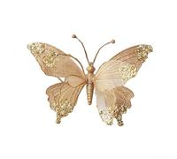 Holiday tree ornament designed to enhance Christmas decorations with an elegant look and lightweight structure suitable for multiple placement options (Gold)