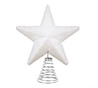 Holiday Tree Star Ornament with Foam and Iron Build, Designed for Secure Tree Top Placement, Adds to Festive Seasonal Home Decor