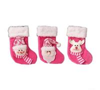 Holiday Wind Chime Sock Ornament 3pcs Melodic Design | Soft for durable fabric, weather resistant build, vibrant colors, lightweight hanging, seasonal tradition essential