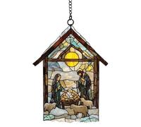 Holiday Window Hangers | Christian Flat Acrylic Decorations, Nativity Designs for Christmas Trees, Faith Inspired Tree Ornaments for Seasonal Celebrations and Home Decoration
