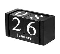 Holiday Wooden Count-Elbow - Wooden Countdown Calendar | Wedding Countdown Blocks Calendar | Perpetual Calendar Desk Ornament for Windowsills, Coffee Tables, Ada