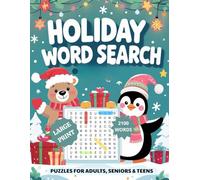 Holiday Word Search for Adults, Teens & Seniors | 100 Fun Large Print Puzzles | 2100 Words: A Festive and Relaxing Puzzle Book to Celebrate Christmas and Winter Cheer - Perfect Gift for All Ages
