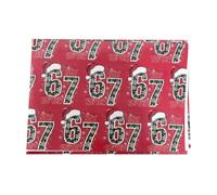 Holiday Wrapping Paper Sheets, 30 x 20 Inch Printed Christmas Rolls with Numbers with Festive Design, Decorative Paper for Birthday Gift, Flower Bouquets, Wedding and Decor