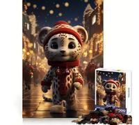 Holiday Zoo Pixels 1000 Piece Jigsaw Puzzle for Adults Logic Fun Bright Detail Playful Challenge Xmas Surprise (50x75cm)