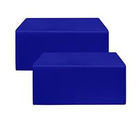 HolidayIdeas 2 Pack Fitted Table Clothes - 48 x 24 Inch - Royal Blue Rectangle Tablecloths for 4 Foot Tables, Polyester Fabric Tablecloth for Buffet Table, Parties, Holiday Dinner, Trade Show