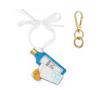 HolidayQbee First Christmas Married Ornament 2025-Cute Wine Bottle Cheers Resin Hanging Craft Collectibles for Christmas Trees Decor Home Party Gifts Christmas Keychain
