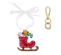 HolidayQbee First Christmas Married Ornament 2025-Santa's Boots Ornaments Resin Hanging Craft Collectibles for Christmas Trees Decor Home Decoration Party Gifts Christmas Keychain