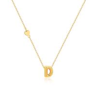 HolidayQbee Gold Initial D Necklace for Women - Hypoallergenic, Non-Tarnish Personalized Jewelry, Elegant Design for Daily Wear, Special Occasions, Gift for Her