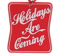 Holidays Are Coming Fun Hanging Christmas Tree Decoration Silicone Ornament Novelty Bauble - Stocking Filler - Secret Santa - Colourful Multicoloured - Small Gift - Funny
