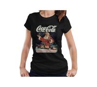 Holidays Are Coming Santa Claus T-Shirt Coca-Cola Black XXL