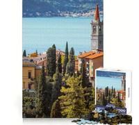 Holidays on Lake Como 1000 Pieces Puzzles for Adults Cognitive Train Indoor Play Pattern Build (38x26cm)
