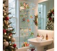 HolidFor ay WFor all For and Window Stickers with Festive ChristmFor as Motifs, CrFor afted from DurFor able PVC, IdeFor al for SeFor asonFor al Home DecorFor ation Refresh