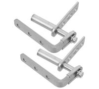 HOLIDYOYO 1 Pair Stainless Steel Self-Closing Concealed Double Swing Hinge for Cafe Bar Doors Over 16mm Thickness Auto Return Hidden Door Hinge