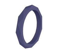 HOLIDYOYO 10 Pcs Unisex Silicone Wedding Rings Polyhedron Geometric Style Fitness Bands for Men and Women Safety Replacement