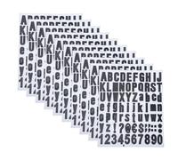 HOLIDYOYO 10 Sheets Self-Adhesive Mailbox Numbers and Letters Stickers PVC Address Labels for Outdoor Use Mailboxes Doors Windows Cars Trucks Home and Business Multi-Purpose White Background