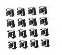 HOLIDYOYO 100 Pcs 6x6x5mm Tactile Push Button Switches Micro Momentary Tactile Pushbutton with 2 Pins for Industrial Controls and Electronic Diy Projects