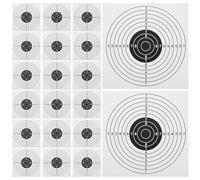 HOLIDYOYO 100pcs Archery Target Paper Sheets Lightweight Professional Practice Targets for Clear Hit Visibility White Paper for Outdoor Shooting Training