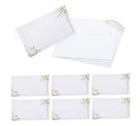 HOLIDYOYO 100pcs Floral Table Tent Cards for Wedding Shower Birthday Party Seating Arrangement Elegant Blank Place Name Cards for Reception Banquet Decorations