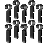 HOLIDYOYO 100PCS Hard Hat Light Clips Headlamp Buckles for Construction Helmets Easy to Install LED Helmet Clips for Miners Emergency Workers and Industrial Use Black