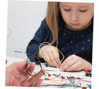 HOLIDYOYO 100pcs Insulated Electrical Circuit Demo Teaching Wires for Elementary Science Experiments Flexible and Test Leads for Safe Physics Lab Connection and Basic Electricity Projects