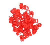 HOLIDYOYO 100pcs Poultry Identification Leg Rings Clip Marking Serial Number Bands Household Chicken Duck Goose Feet Rings Size 1.6 for Farm Use