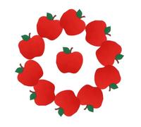 HOLIDYOYO 100pcs Red Apple Shaped Disposable Napkins with Die Cut Edges Back to School Teacher Classroom Decor and School Party Table Decorations Lightweight Paper for Easy Cleanup