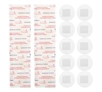 HOLIDYOYO 100pcs Round Clear Bandages: Gentle Breathable Wound Dressing Tape - Transparent for Scar Prevention - Outdoor Travel Essentials