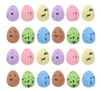 HOLIDYOYO 100pcs Speckled Foam Easter Egg Artificial Bird Eggs Mini Fake Foam Eggs for Easter Crafts Bird Nest Garden Decor Photo Prop Assorted Color 1.8CM