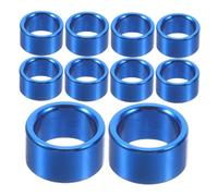 HOLIDYOYO 10pcs Aluminium Pigeon Leg Rings Inner Bird Foot Identification Bands for Homing Pigeons Dove Training Quick Identification Blue