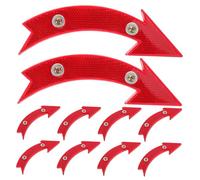 HOLIDYOYO 10pcs Bicycle Wheel Reflectors Arrow Shape High Visibility Night Riding Accessories Safety Warning for Mountain and Road Bikes