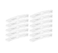 HOLIDYOYO 10Pcs Bike Wheel Reflectors White High-visibility Bicycle Spoke Reflective Strips for Night Safety Riding Road Mountain Bikes