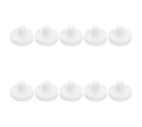 HOLIDYOYO 10pcs Ceramic Coral Frag Base T-shape Stand for Marine Reef Aquarium Coral Broken Branch Seat Suitable for Saltwater Fish Tanks and Propagation