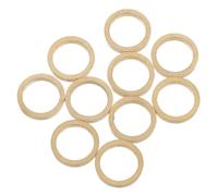 HOLIDYOYO 10pcs Copper Door Hinge Repair Kits Cabinet Hinge Pads Flat Round Reinforcement Washers for Enhanced Door Stability Silent Operation in Bathroom and Outdoor