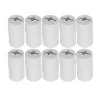 HOLIDYOYO 10pcs Cord Condenser for Blinds - Anti-Strangulation Pull Cord Safety Holders - Plastic Retainer End Clips - Easy to Install & Removable for Window Curtains (White)