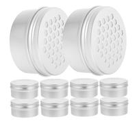 HOLIDYOYO 10pcs Dog Scent Training Containers Aluminum Tins with Perforated Lids for Nose Work and Snuffle Skill Development Storage Cases for Canine Scent Exercises