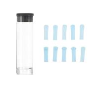 HOLIDYOYO 10pcs Ear Cleaner Replacement Tips Earwax Removal Tool Silicone Heads Attachments Flexible Ear Pick Spoon Tip Replacements for Safe Personal Care