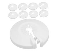 HOLIDYOYO 10pcs Fire Sprinkler Cover Escutcheon Plates White Plastic Disc Cover Design Removable and Nonremovable Fire Sprinkler Head Protectors for Residential and Commercial Use
