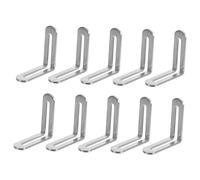 HOLIDYOYO 10pcs Heavy Duty Stainless Steel Brackets Adjustable Corner Braces for Wood Furniture Shelves Household Hardware Fixed Connectors