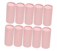 HOLIDYOYO 10pcs Kraft Paper Cardboard Tube Boxes with Lids for Tea Leaf Storage and Essential Oil Bottles Round Paper Cylinder Packaging for Organizing Small Items