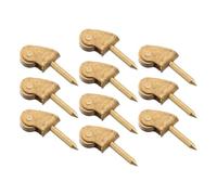 HOLIDYOYO 10pcs Miniature Dollhouse Wardrobe Casters Wheels, Tiny Furniture Pulley Accessories for Doll House Table, DIY Reborn Mini House Moving Furniture Parts