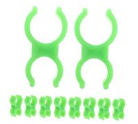 HOLIDYOYO 10pcs Plastic Fire Extinguisher Wall Mount Clip Holder for Maintenance and Secure Fixing Fire Safety Equipment Accessories