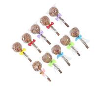 HOLIDYOYO 10Pcs Small Pet Molar Chewing Lollipops for Rabbits Guinea Pigs Hamsters Grinding Rods Safe Material Stimulates Chewing and Protects Dental Health Random Color