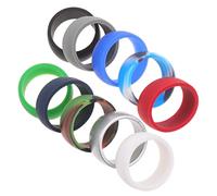 HOLIDYOYO 10Pcs Soft Silicone Rings for Men and Women Wear Resistant Fitness Finger Bands Breathable Scratch Outdoor Sports Rings Flexible Grip Strength Training Jewelry
