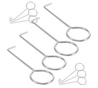 HOLIDYOYO 10Pcs Stainless Steel Floor Drain Grate Lifting Hooks for Shower Tub Sink Multi-functional Drain Cover Removal Tool with Smooth Design for Easy Hair and Debris Cleaning